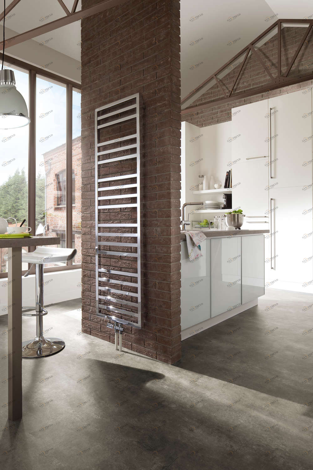 Водяной радиатор KARO-080-045 Kadrane Spa Chromé Acova 803 