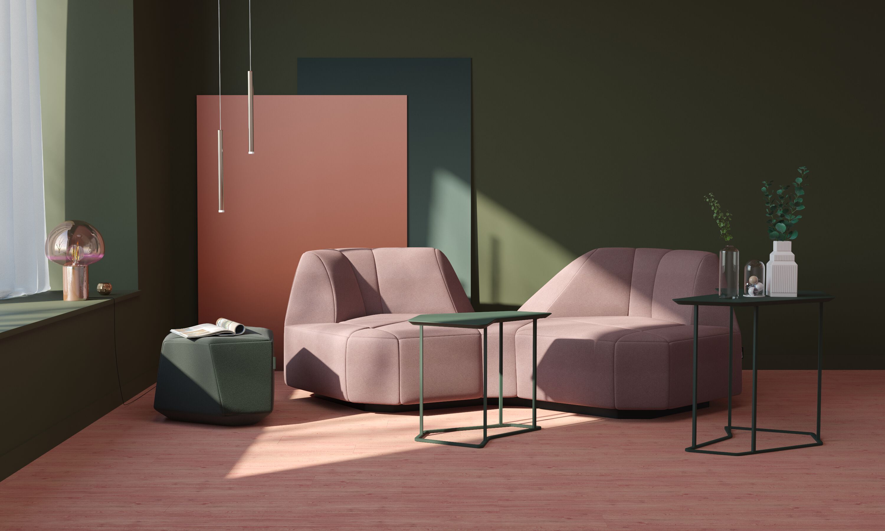 3-местный тканевый диван FID Paris Crystal ARCH-00041264 - Вид №3