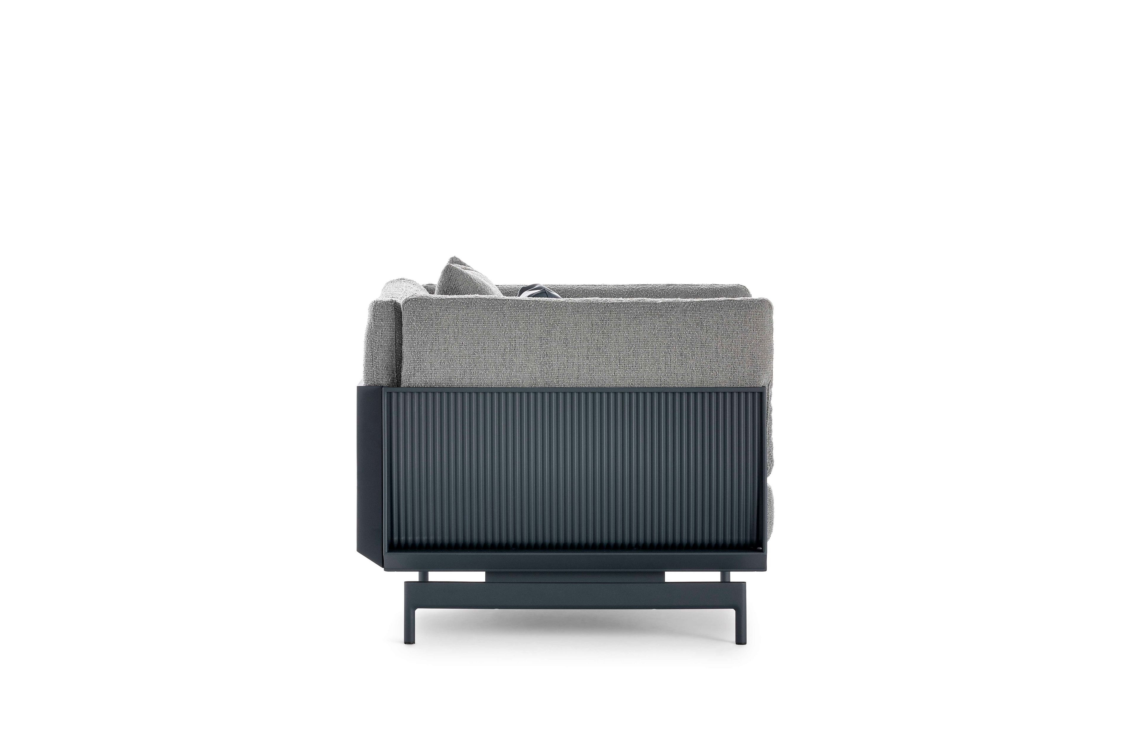 Садовый стул из ткани и алюминия с термокрытием GANDIABLASCO Onde ARCH-00136154 - Вид №8