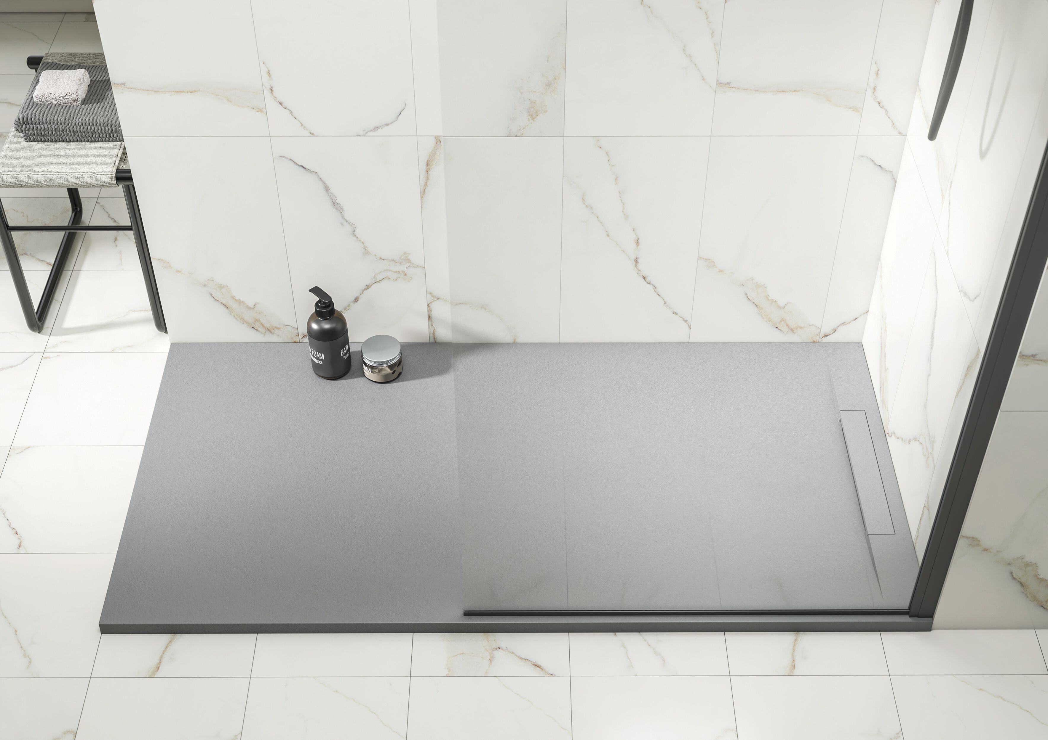 Противоскользящий поддон для душа с антибактериальной обработкой Kinedo Linear ARCH-00097617 - Вид №1