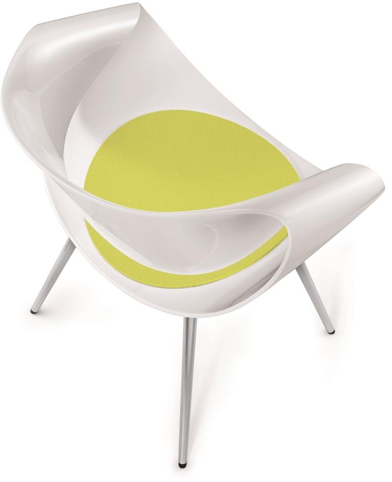 ZÜCO Пластиковый стул и алюминиевые ножки со встроенной подушкой Little perillo Pt 542 - Вид №1