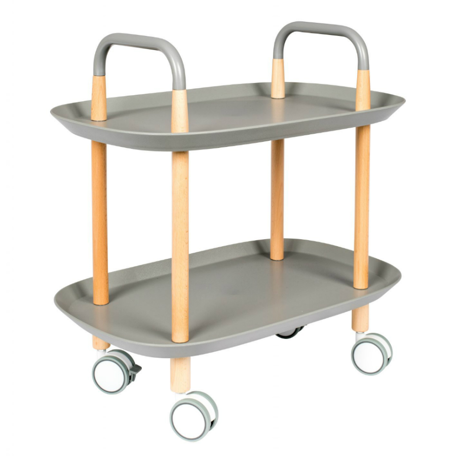 Стол сервировочный на колесиках Trolley, серая White Label Living 7900015 - Вид №3