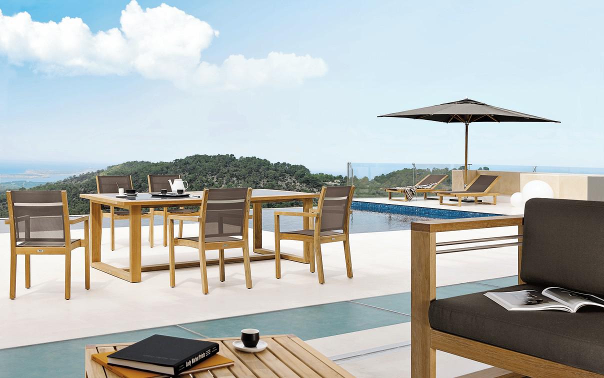 MNST1062 Кресло из teakового дерева Manutti Siena - Вид №1