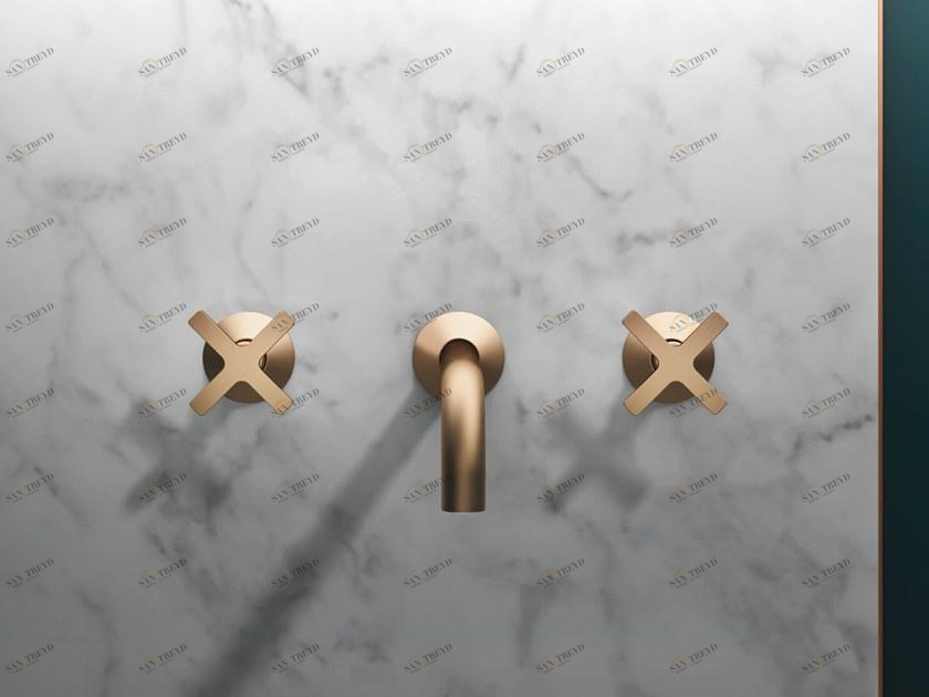 GEDA Смеситель для умывальника настенный на 3 отверстия Hugò Hug57 Santreyd Hugo