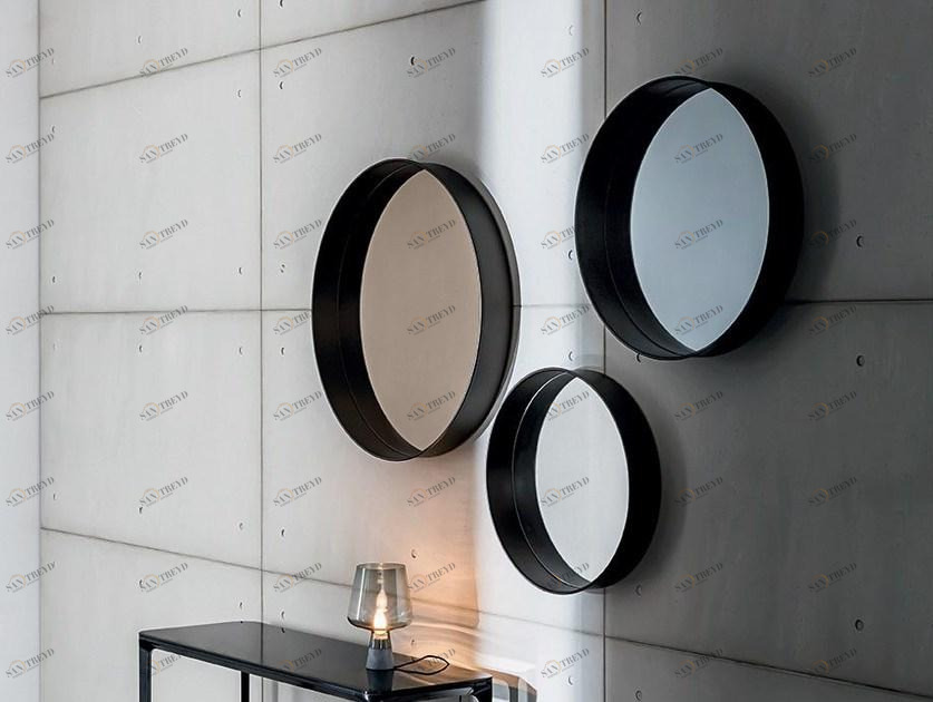 Sovet italia Зеркало настенное круглое в раме Horizon sun-id-1448365
