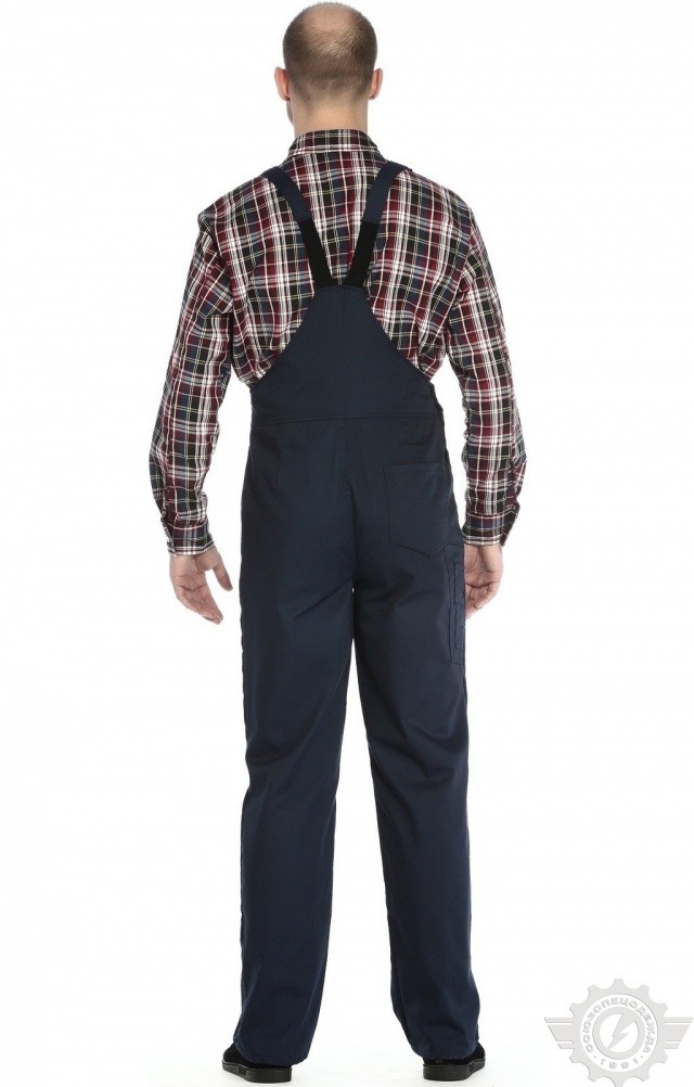 65634 Полукомбинезон "Эксперт-2" темно-синий  Летняя спецодежда  размер 52-54/170-176  - Вид №5