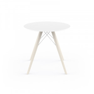 098107 Обеденный стол из дерева ø80x74 Vondom Faz