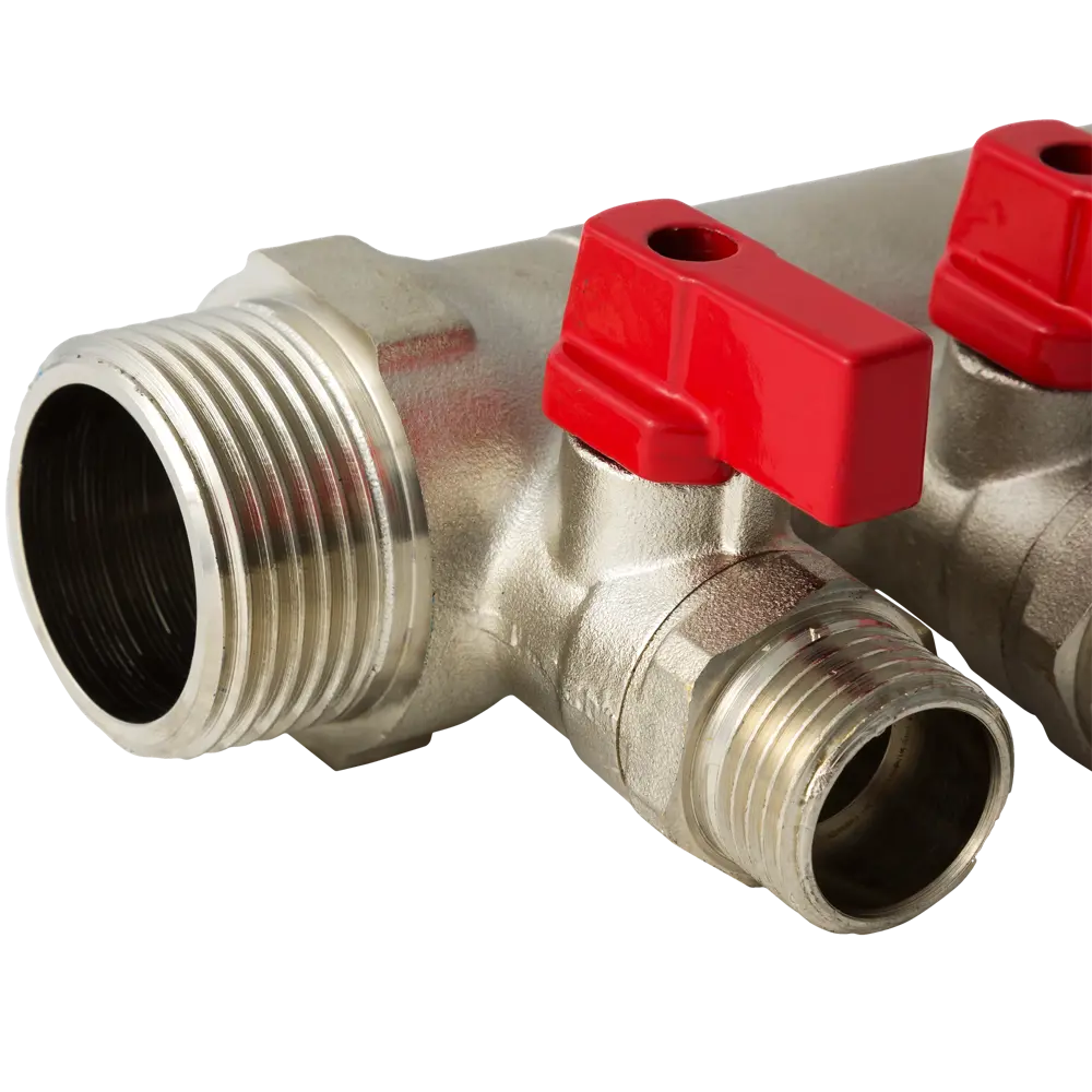 Коллектор с кранами и наружной резьбой Valtec на 3 выхода, 1"x1/2" VTc.580.N.0603 10490947 STLM-2013264  - Вид №1