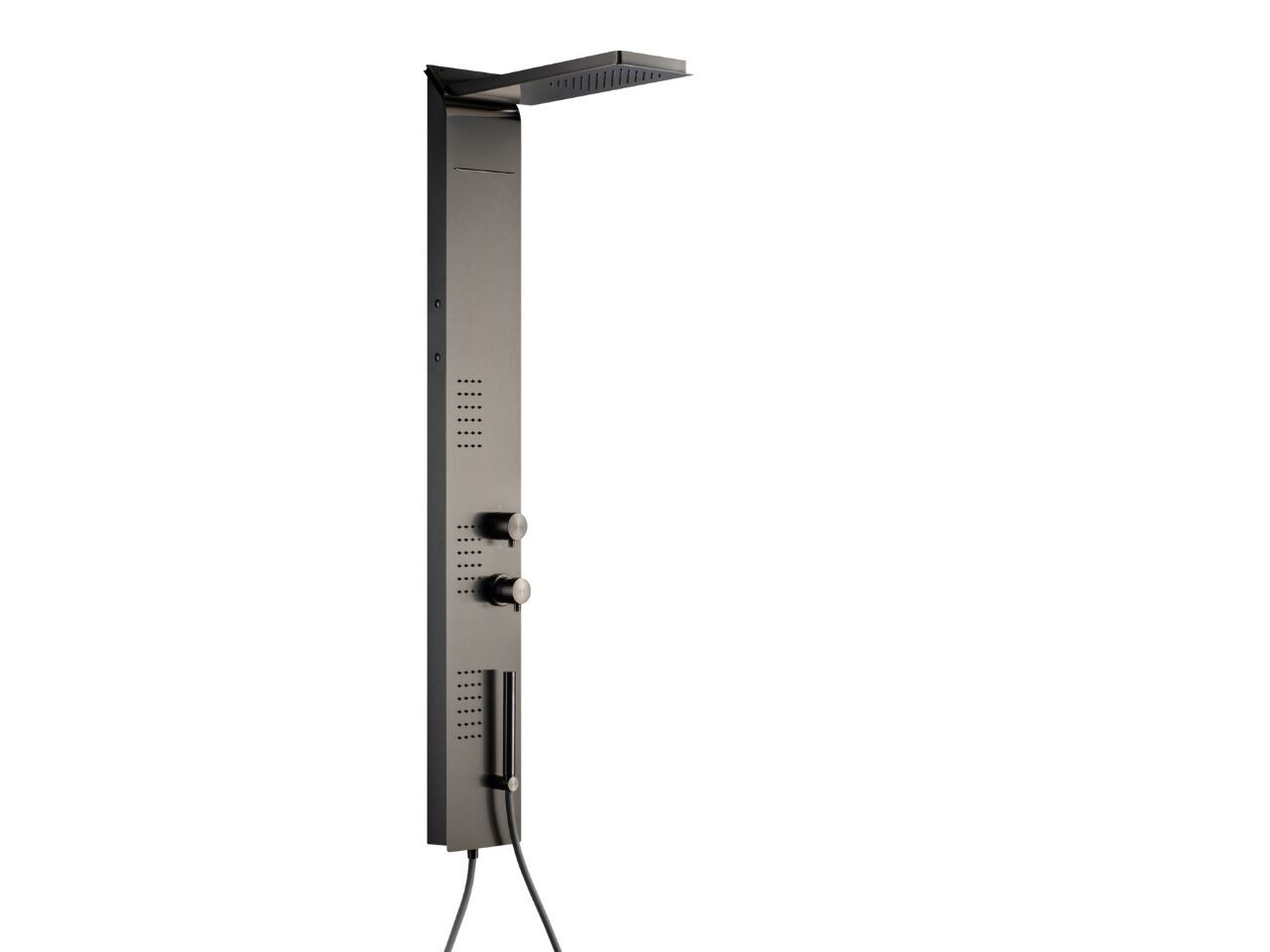 Душевая панель из нержавеющей стали с ручным душем и переключателем Cropelli Quadro ARCH-00046915 - Вид №7