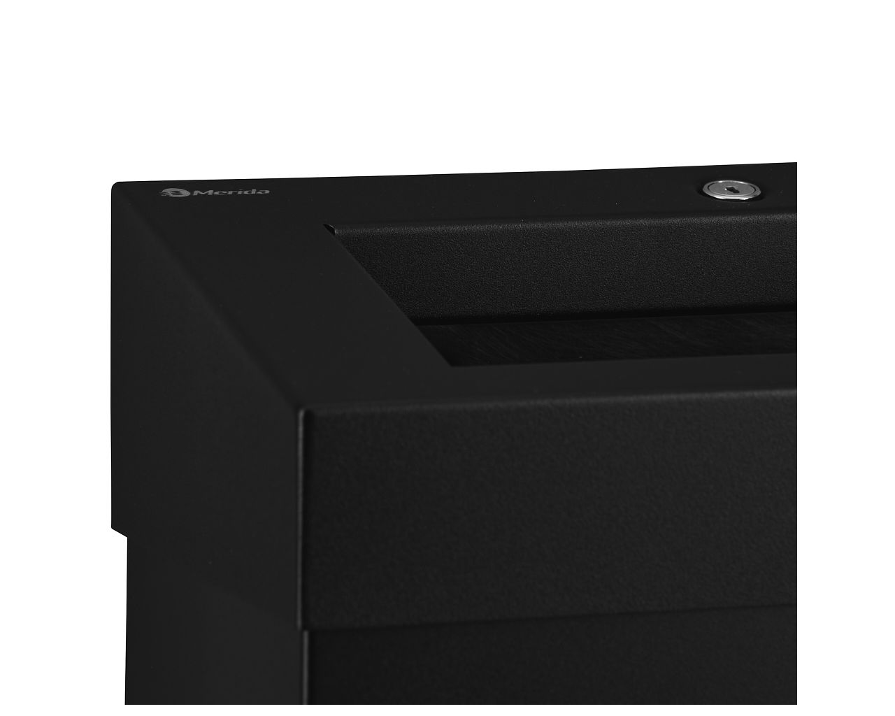 KSC106 Ведро для мусора открытое STELLA SLIM BLACK LINE, объем 27 л, черный Merida  - Вид №4