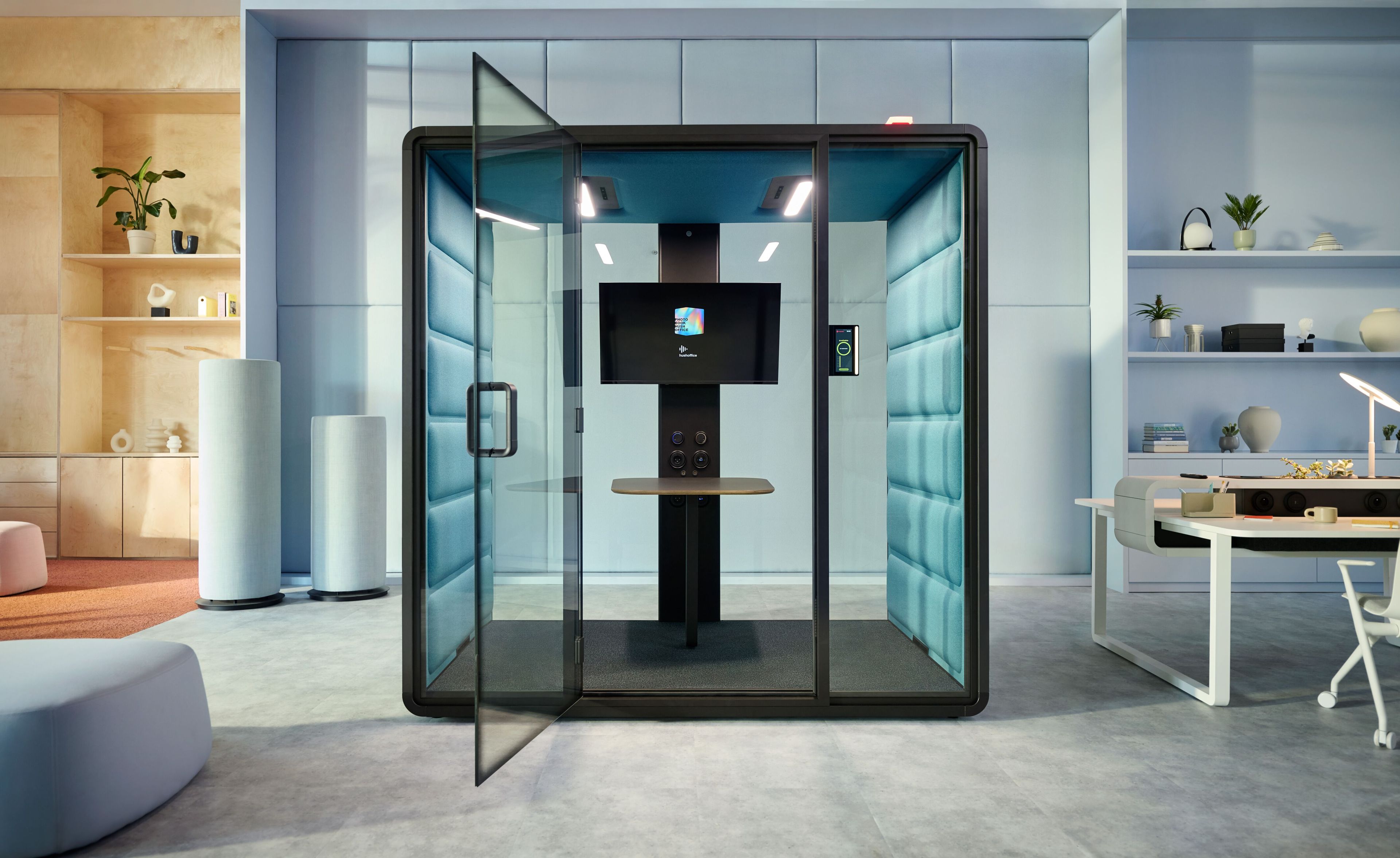 Мультимедийная многосторонняя акустическая офисная кабина Mikomax Smart Office HushFree ARCH-00132862 - Вид №5