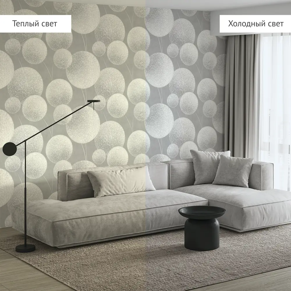 Обои флизелиновые Wall Decor Элис серые 1.06 м 75240-41 89378485 STLM-2055003 - Вид №5
