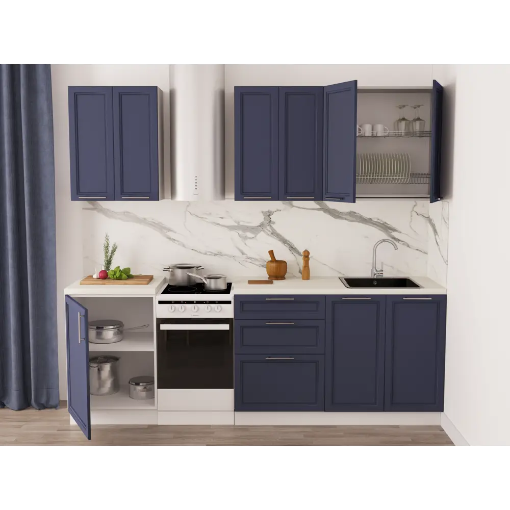 Экологичная стеновая панель DELINIA Маренго белая МДФ 300х60 см 85342843 STLM-0061987 - Вид №8