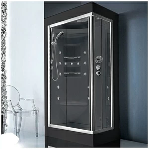 Душевая кабина Gruppo treesse Acquazzurra 80х100 STB-B7537D-C белая с баней и гидромассажем угловая правая