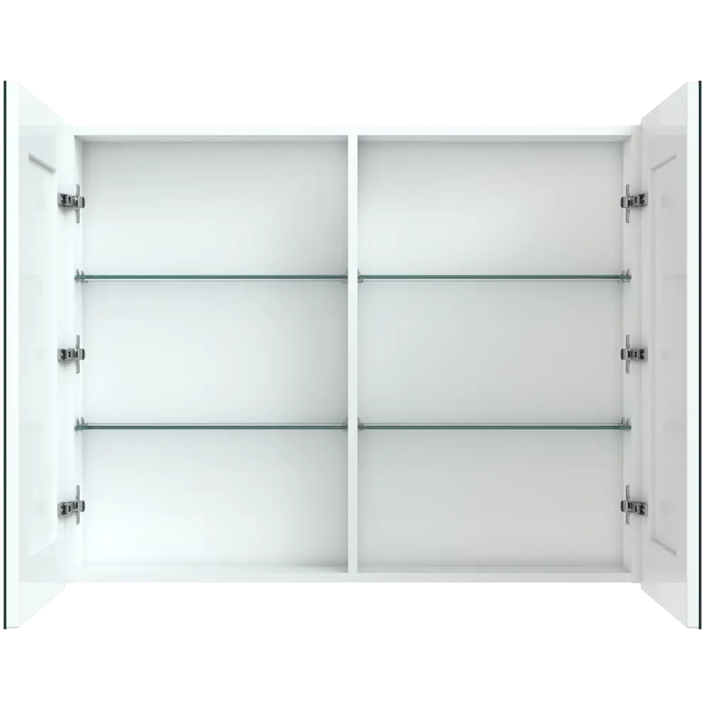 Шкаф зеркальный подвесной Look с подсветкой 120х80 см цвет белый VIGO STLM-2167242 - Вид №2