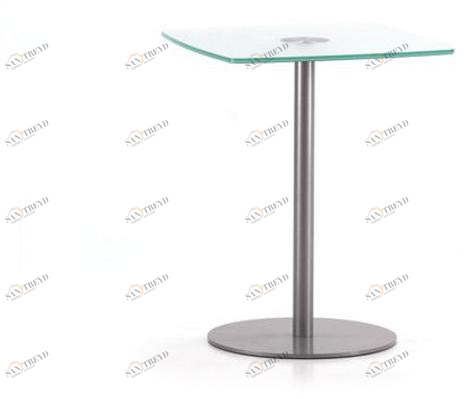 TALIN Квадратный стол из стали и стекла Basic sun-id-1495946