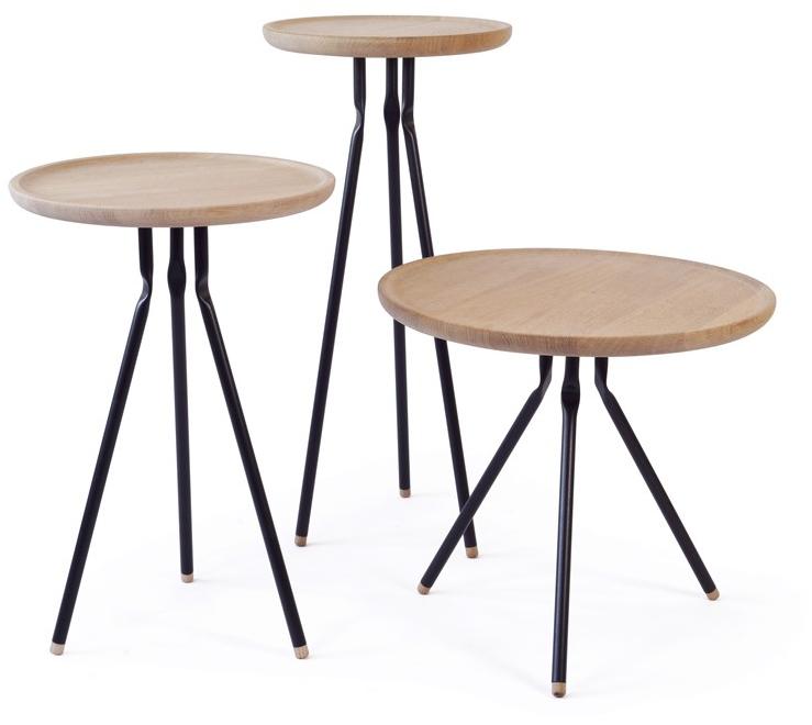 Askia Высокий круглый журнальный столик из дуба Bend 1.t05.ok.mbk - Вид №3