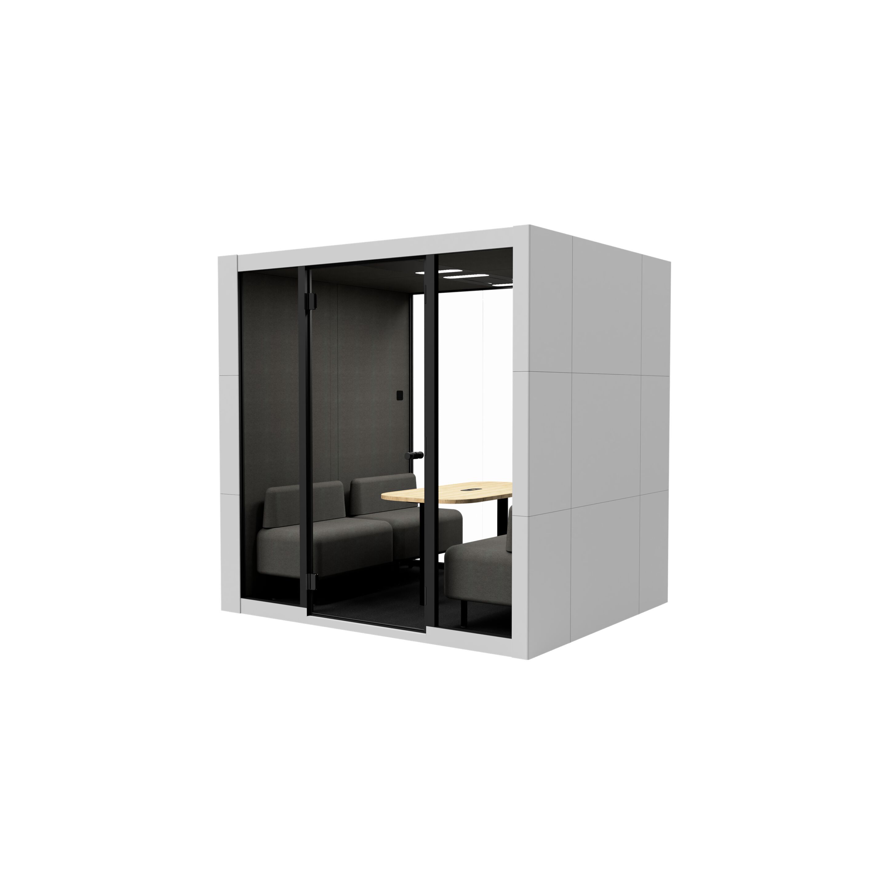 Многосторонняя акустическая офисная кабина со встроенным освещением SilentLab SPARK ARCH-00099142 - Вид №4