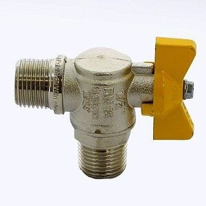 Кран шаровый для газа НН угловой бабочка ITAP 1/2"