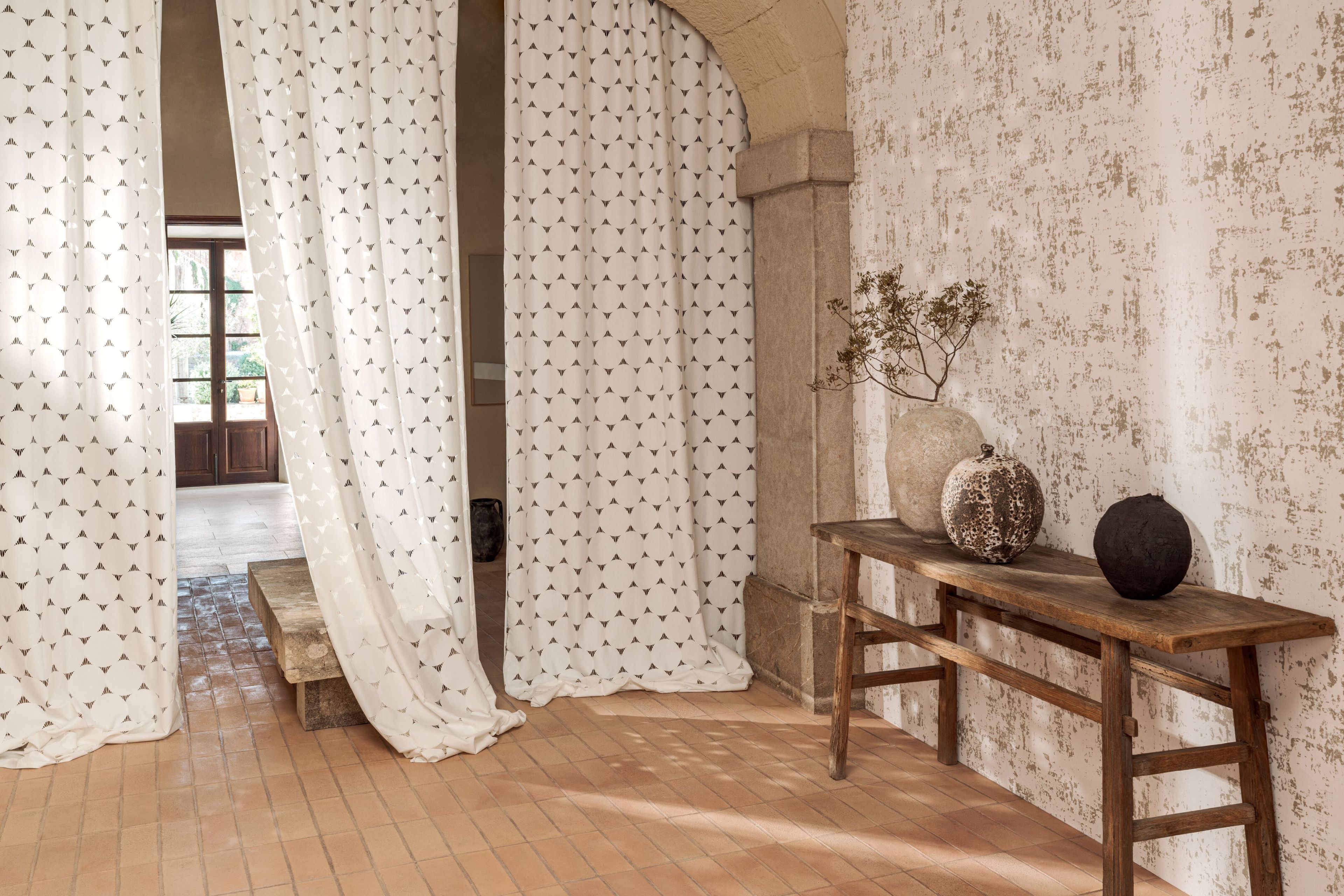 Льняная огнестойкая настенная ткань Élitis Lin Plâtré ARCH-00093593 - Вид №2