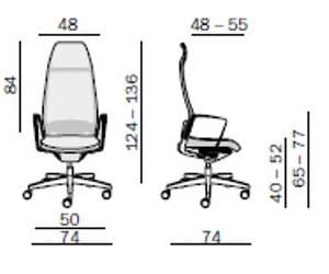 Офисное кресло с высокой спинкой и 5 спицами ZÜCO Selvio E ARCH-00134427 - Вид №1