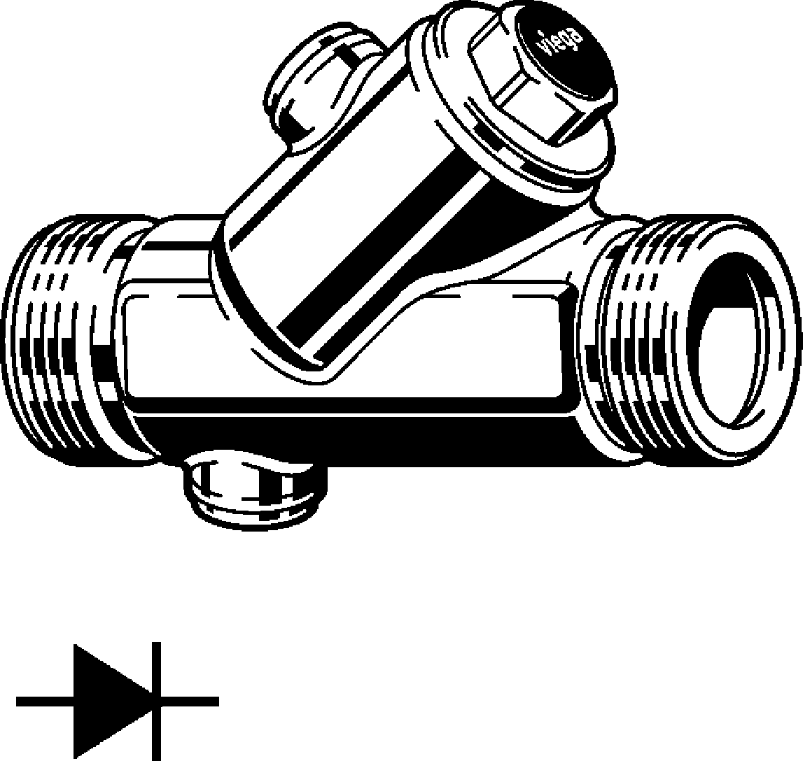 Viega Обратный клапан Easytop 2239.3 (757632) 757 632 - Вид №1