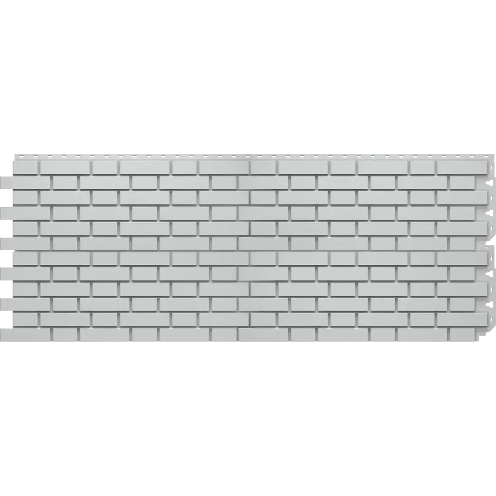 Фасадная панель Dacha Кирпич гладкий белый 0.46 м² Флемиш STLM-2031480 - Вид №2