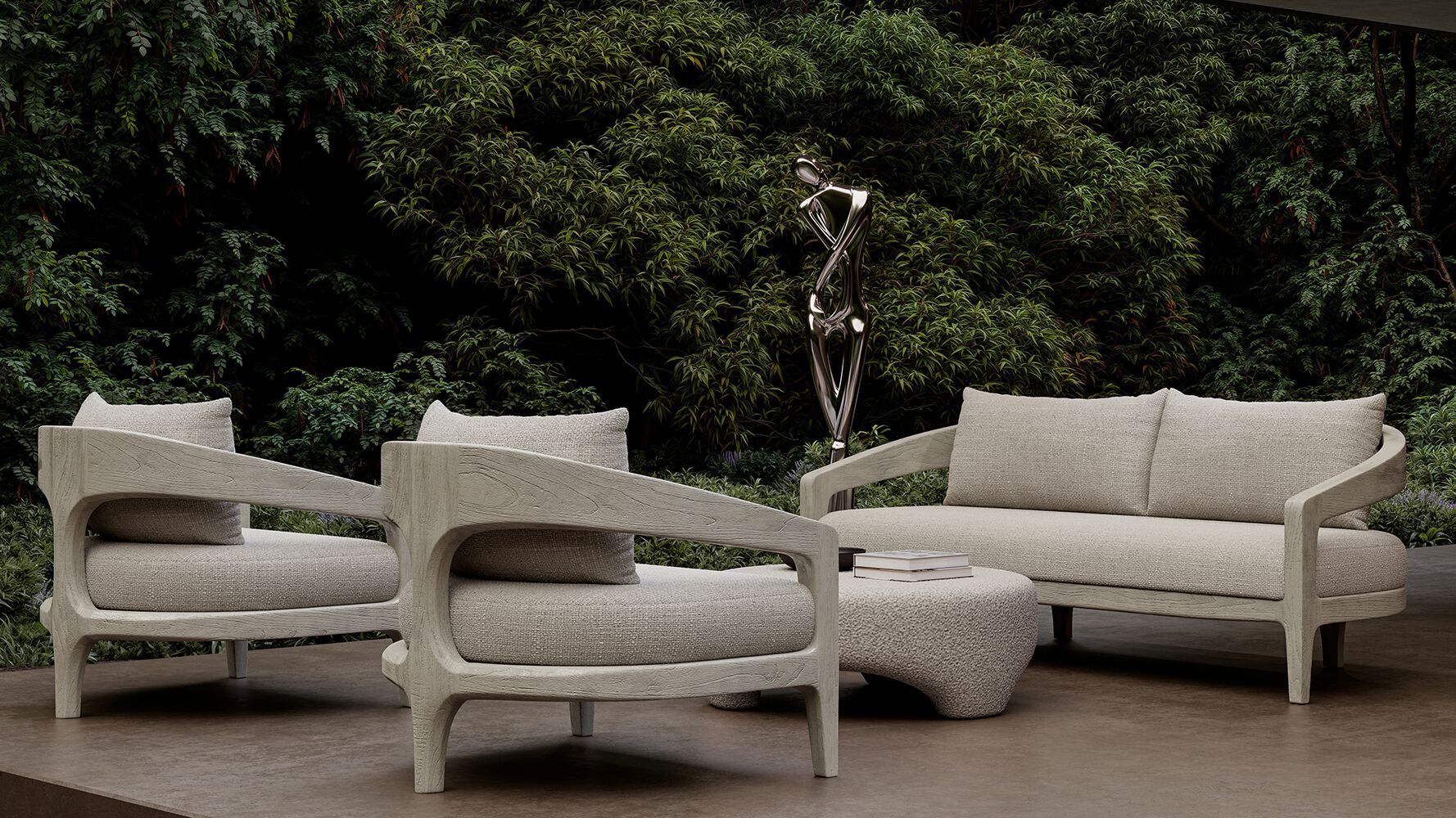 2-местный тканевый садовый диван SNOC Кит ARCH-00054857 - Вид №6