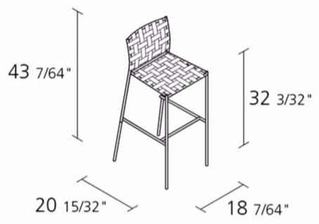 Alias Стул с подставкой для ног Tagliatelle sun-id-1484578 - Вид №2