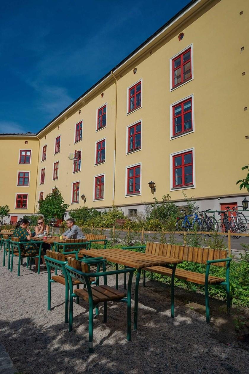 VESTRE Скамья из стали и дерева со спинкой Parc sun-id-1460290 - Вид №5