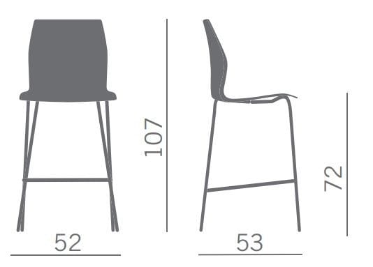 Табурет для ног с мягким сиденьем Kastel Kicca ARCH-00142566 - Вид №2