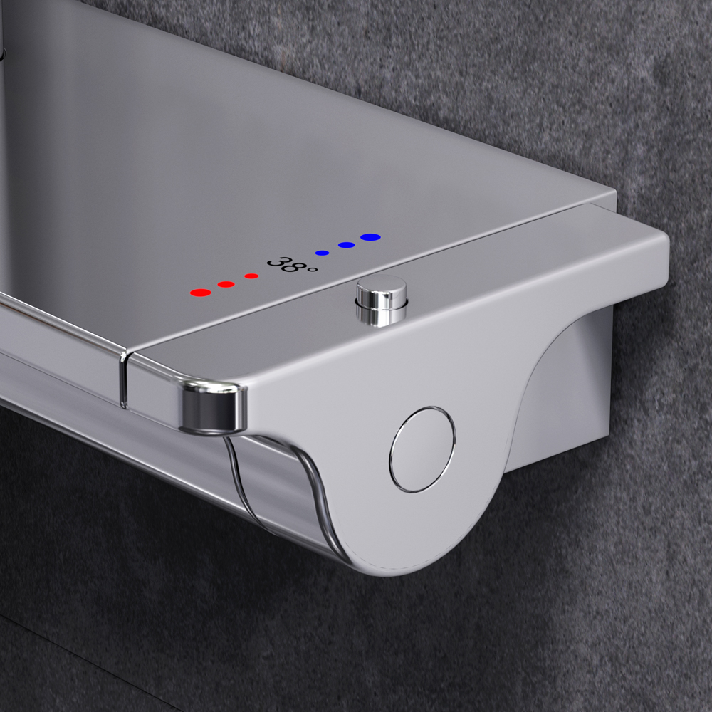 F0770A400 Spirit V2.0 душ.система набор: смеситель д/душа с термостатом верхн. душ d 250 мм ручн. AM.PM Spirit 2.0  - Вид №5