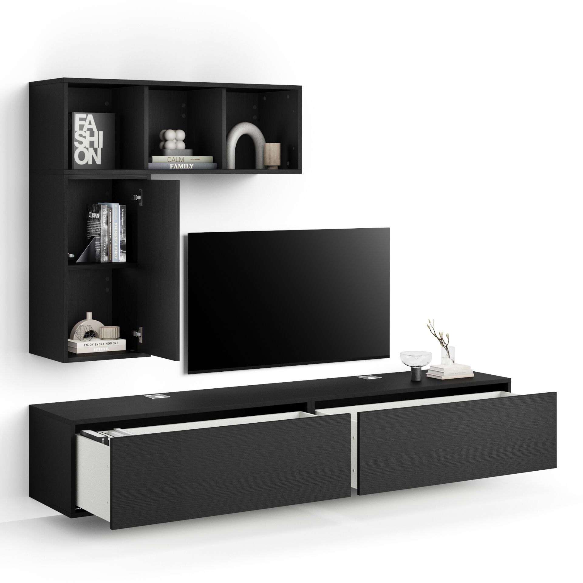 Модульная оборудованная стена установленная стеной в меламинированном Mobili Fiver IACOPO ARCH-00070420 - Вид №49