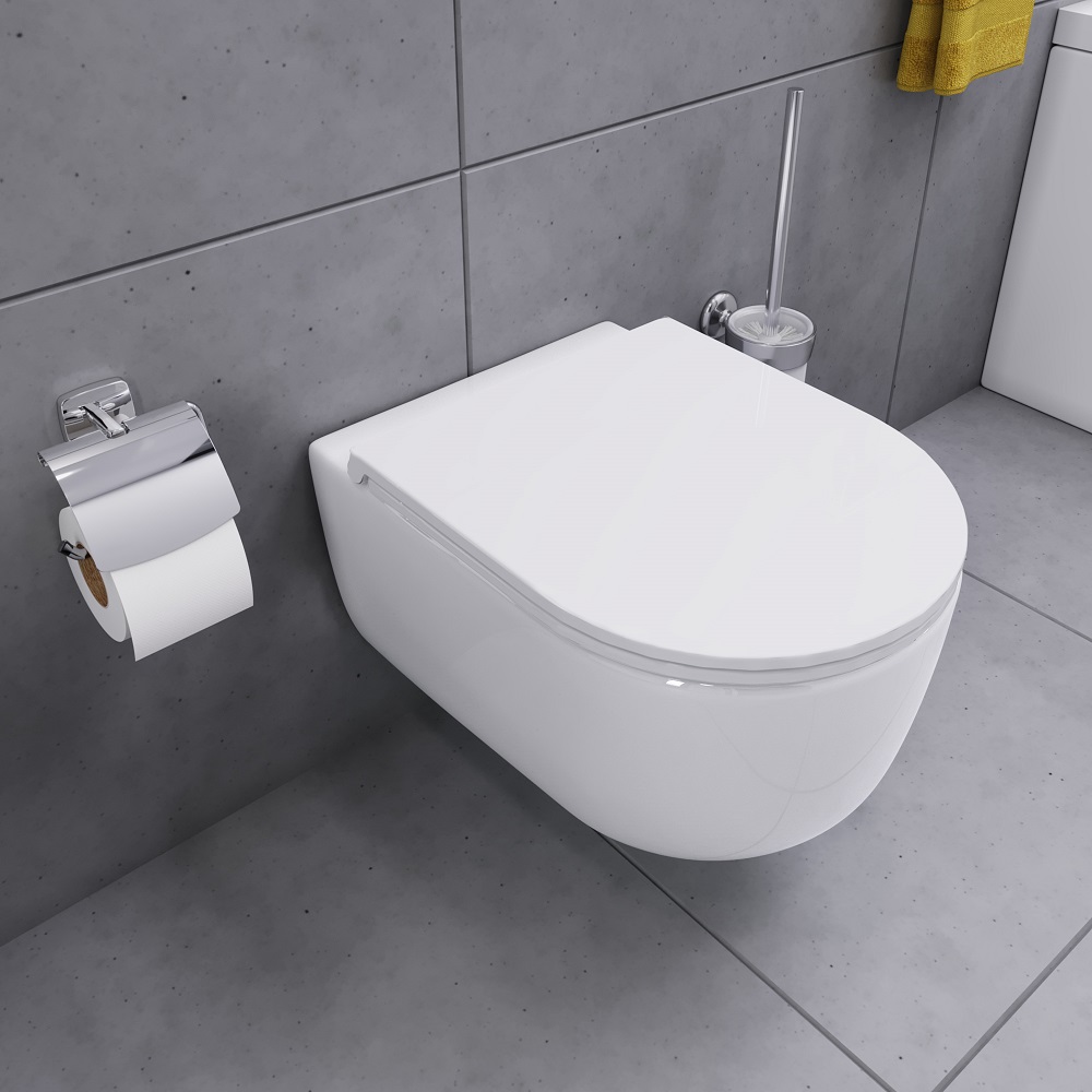 DX86C1700SC подвесной унитаз безободковый с сиденьем микролифт Damixa Sirius