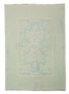 LEI_36_41 Полотенце кухонное 50/70 бледно-бирюзовый 50% лен 50% хлопок жаккард LEITNER