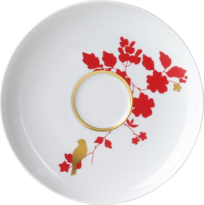 10582774 Sieger by Furstenberg Чашка чайная закругл. с блюдцем Sieger by Furstenberg "Мой фарфор! Сад императора" 200мл (внутр.позо Фарфор 