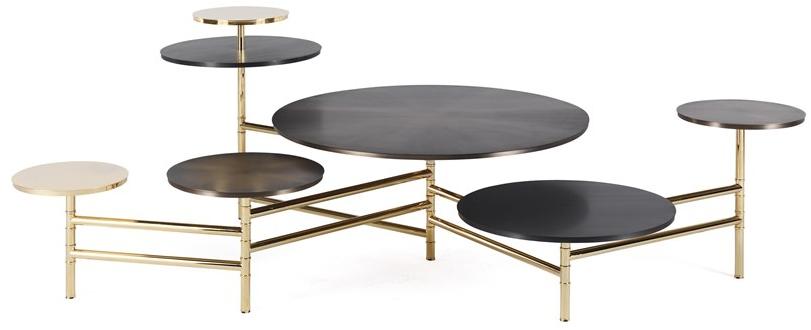 Gianfranco Ferré Home Круглый журнальный столик из мрамора  Doe.232.a  - Вид №1