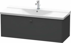 BR402304949 Тумбочка подвесная Brioso #BR4023 1220 x 479 мм Графит матовый, декор