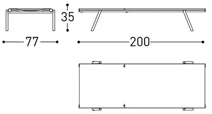 Varaschin Садовый лежак на колесиках Bahia 2260 - Вид №11