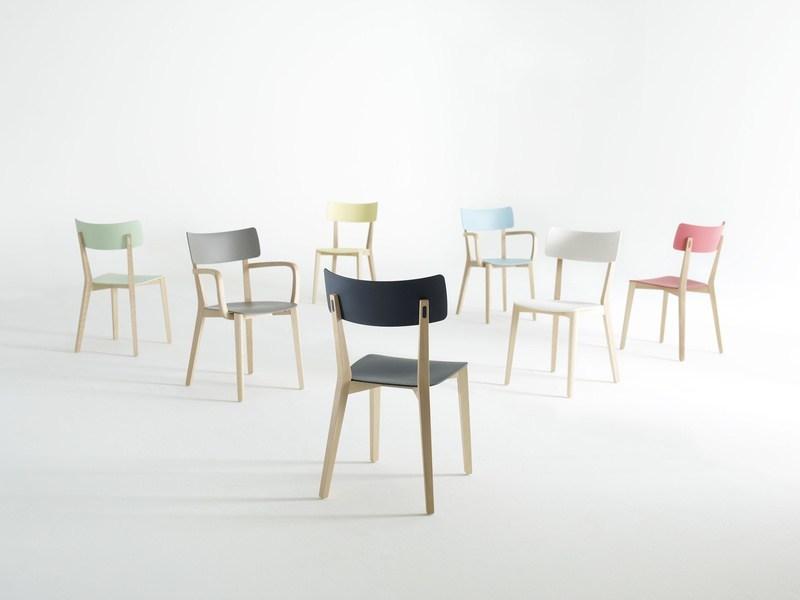 Brunner Лакированный стул из ламинированного дерева Due sun-id-1472612 - Вид №2