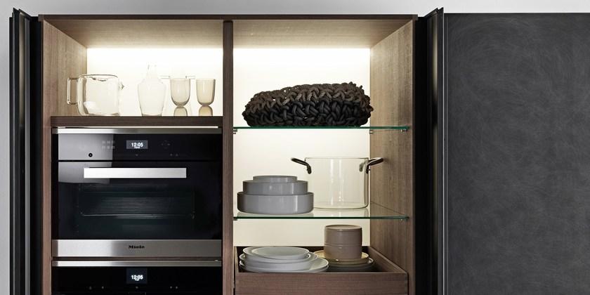 VALCUCINE Кухня из непрозрачного стекла и ящик из камня кардозо Genius loci sun-id-1479373 - Вид №12