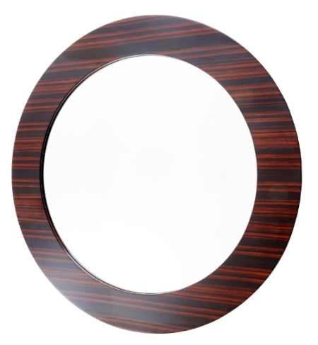 Зеркало круглое под дерево Dubris от RVAstley RVASTLEY ДИЗАЙНЕРСКИЕ 062608 Бордовый  - Вид №1