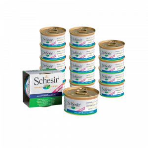 Т0040986*14 Корм для котят цыпленок, алое конс. 85г (упаковка - 14 шт) SCHESIR