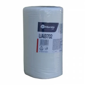 UAB702 Салфетка нетканая, диам. 16,5 см, длина 45 м, БЕЛЫЙ, в упаковке 1 шт. Merida