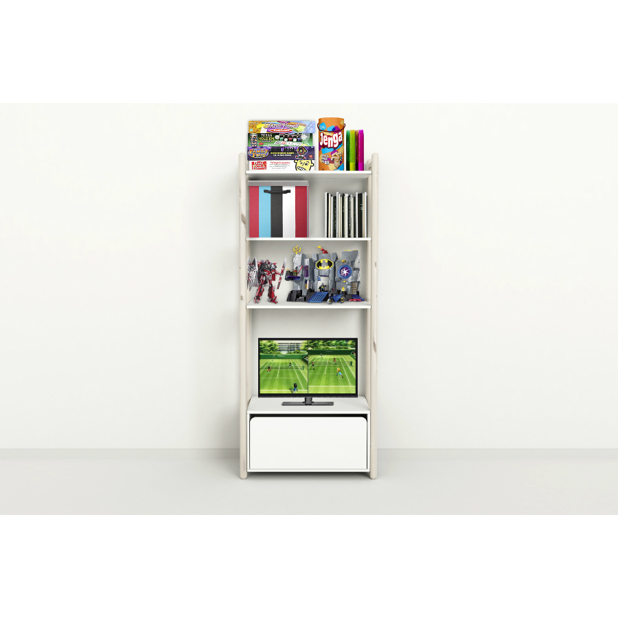 Гарнитур Maxi В, 1 полка и 1 комод, белый, искусственно состаренный Flexa 812630490 - Вид №2