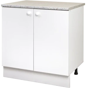 Шкаф напольный Бэлла 80x86x60 см ЛДСП цвет белый 82557152 STLM-2066067