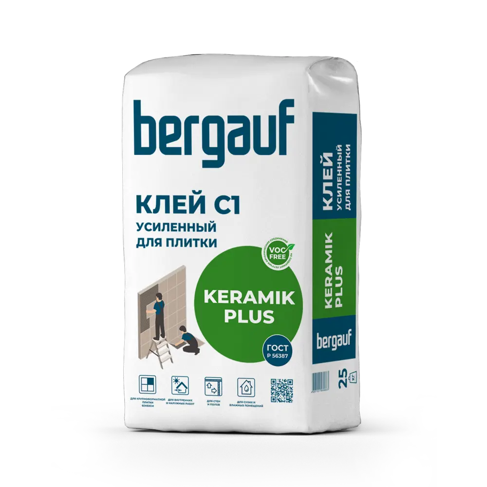 Клей для плитки Bergauf С1 Keramik Plus 25 кг STLM-2089870