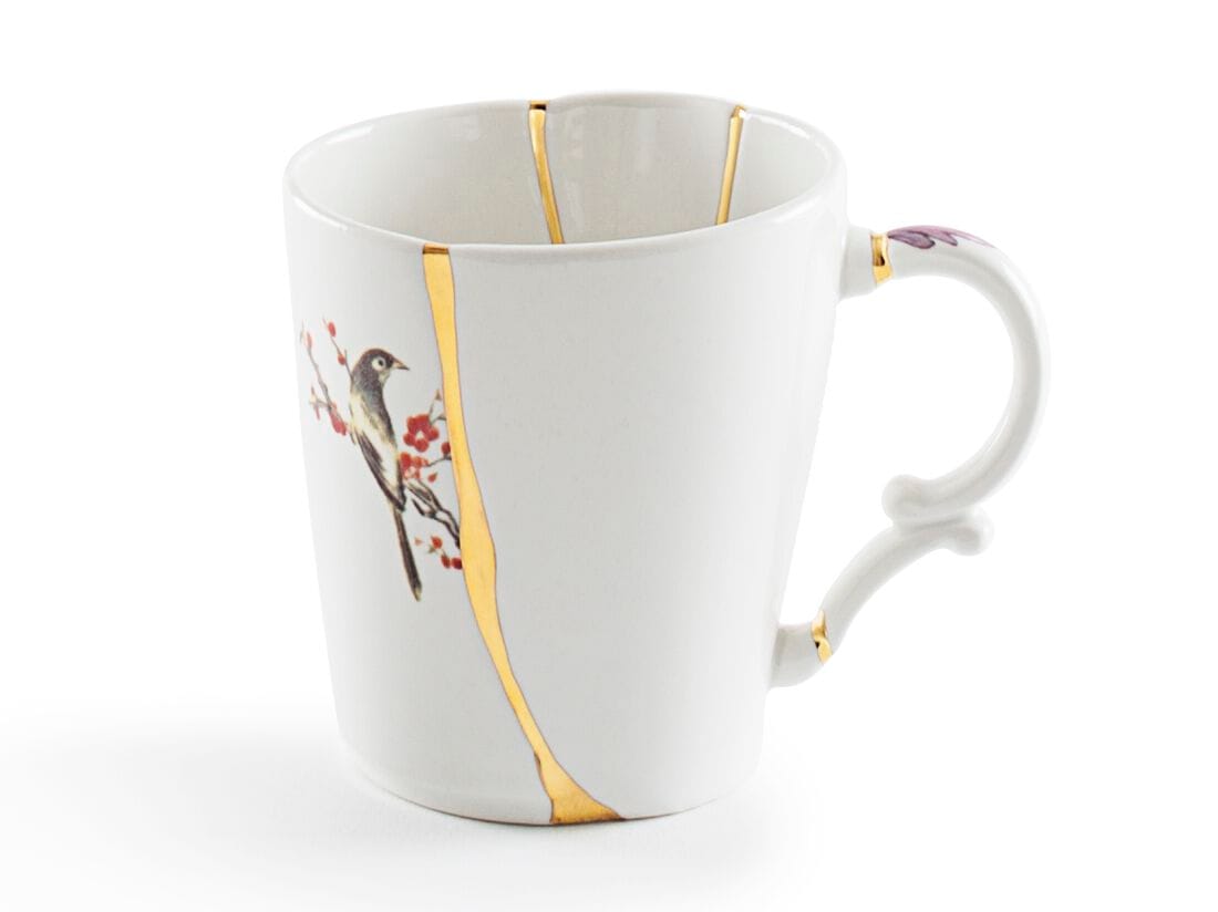 Фарфоровая кофейная чашка с блюдцем Seletti Kintsugi ARCH-00080789 - Вид №1