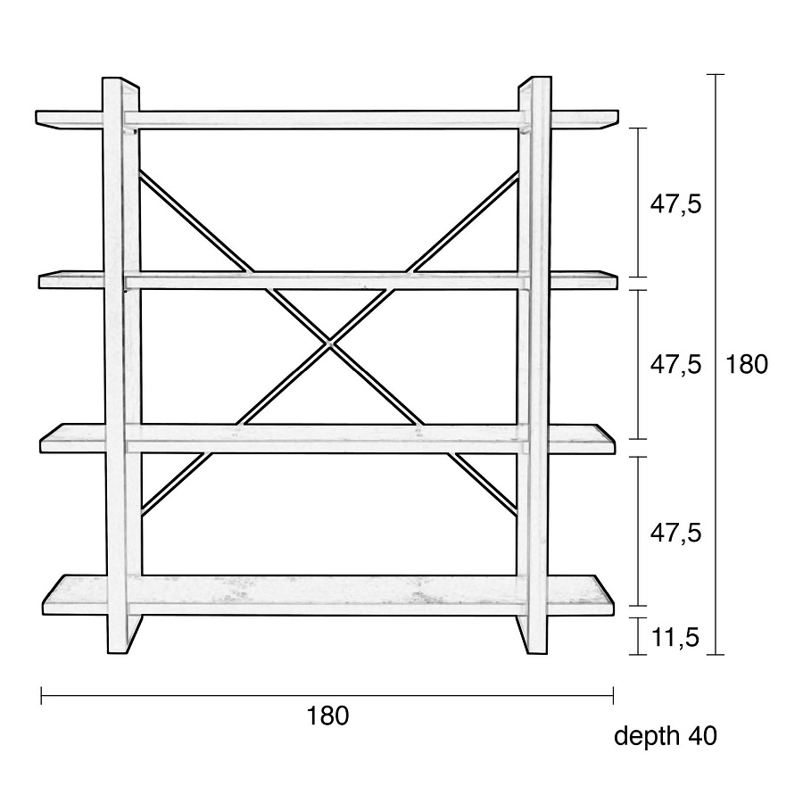 Стеллаж Morgan Zuiver 4200012 - Вид №15