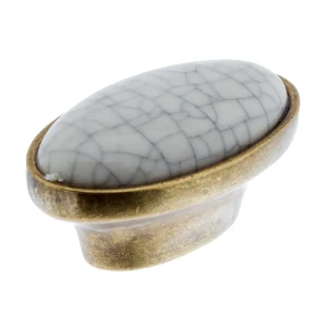 Мебельная ручка-кнопка RS117AB.4/16/W12 металл цвет античная бронза